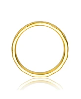 Rachel Glauber Ra 14K Gold Plated Modern Band Ring