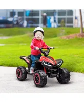 Aosom 4 Wheeler for Kids, Electric Atv, with Music for 3-5 Years Old,