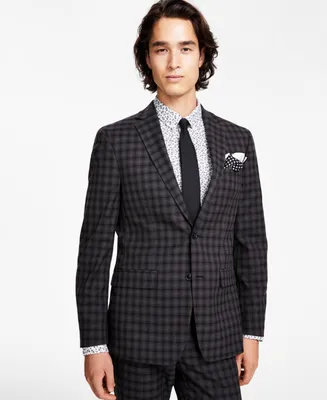 Bar Iii Men's Slim-Fit Check Suit Jacket, Created for Macy's