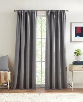 Tommy Hilfiger Dawson Thermal Pole Top Blackout 2-Piece Curtain Panel
