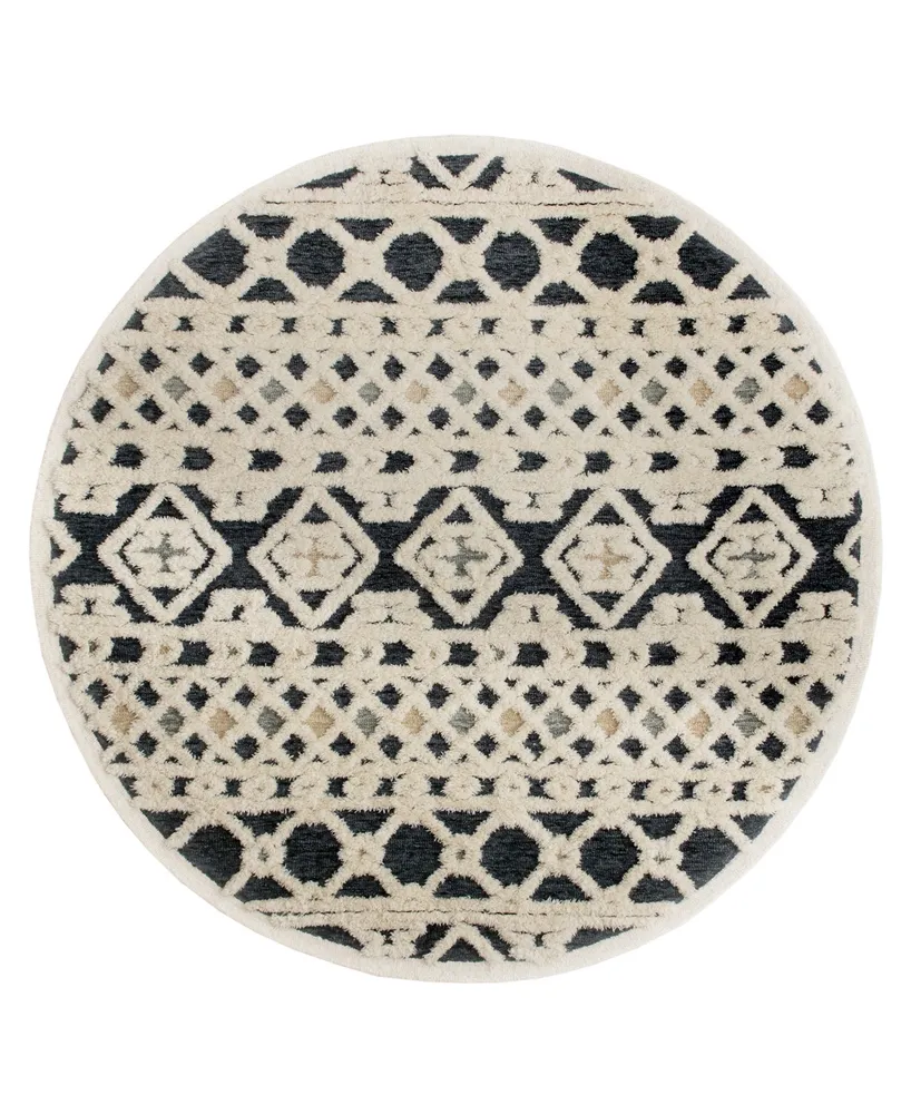 Closeout! Lr Home Sweet SINUO54114 4' x 4' Round Area Rug