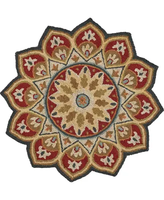 Lr Home Sweet SINUO54103 6' x 6' Round Area Rug