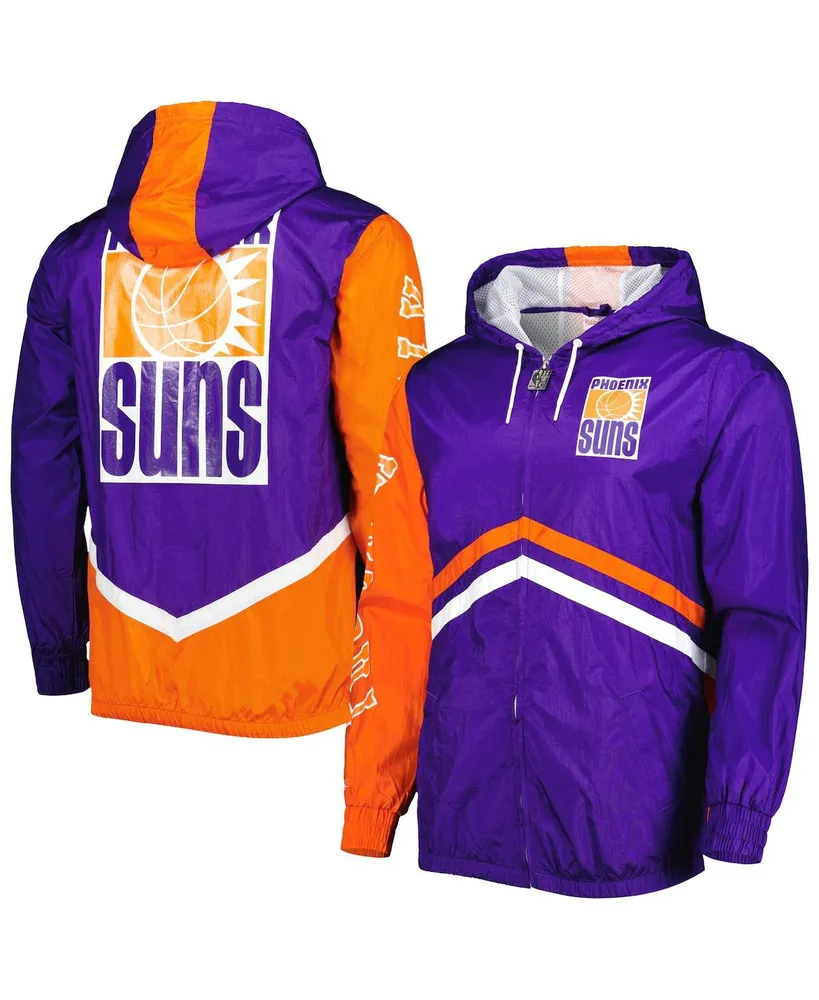 Men's Mitchell & Ness Purple Phoenix Suns Undeniable Full-Zip Windbreaker Jacket