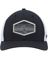 Men's '47 Brand Black, White Chicago White Sox Burgess Trucker Snapback Hat