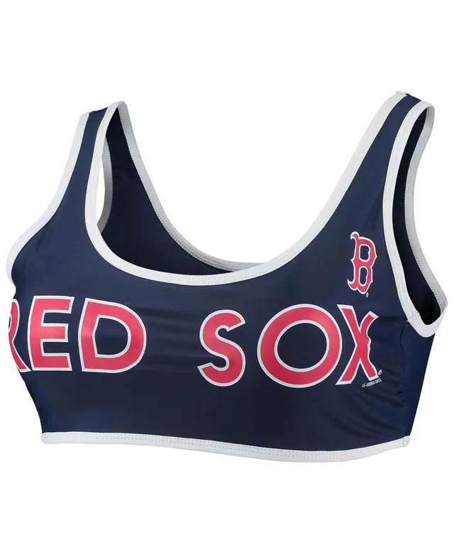 G-iii 4her By Carl Banks Women's G-iii 4Her by Carl Banks Navy Boston Red  Sox Southpaw Bikini Top