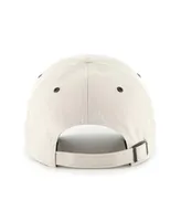 Men's '47 Brand Cream Brooklyn Nets Lunar Clean Up Adjustable Hat