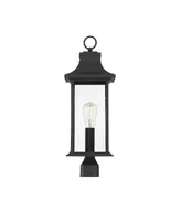 Savoy House Hancock 1-Light Outdoor Post Lantern in Matte Black