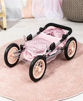 Bayer Design Dolls Pink And Animal Print Trendy Pram