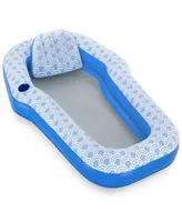 H2OGO! Comfort Plush Blue White Pool Lounge