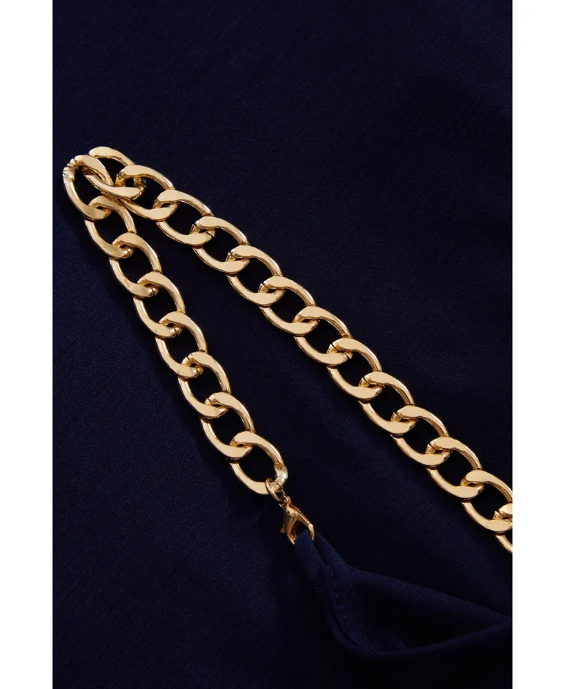 Quiz Women's Chain Strap Wrap Dress