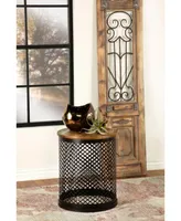 Coaster Home Furnishings Round Accent Table with Drum Base