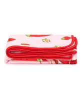 Jay Franco Strawberry Shortcake Strawberries Galore Travel 2 Piece Pillow Throw Set