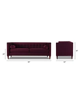 Jack 84" Modern Tuxedo Tufted Sofa