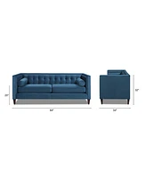 Jennifer Taylor Home Jack 84" Modern Tuxedo Tufted Sofa