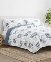 Ienjoy Home All Season Scrolled Patchwork Reversible Quilt Set Collection