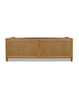 Jennifer Taylor Home Georgia 81" Cane Rattan Tuxedo Sofa