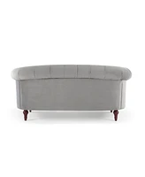 Jennifer Taylor Home La Rosa 69" Victorian Chesterfield Loveseat