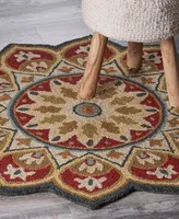 Lr Home Sweet SINUO54103 6' x 6' Round Area Rug