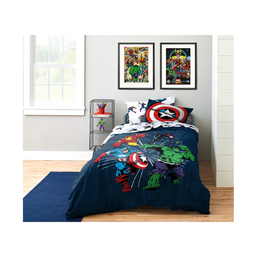 Saturday Park Marvel Invincible 100% Organic Cotton Twin Bed Set