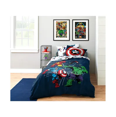 Saturday Park Marvel Invincible 100% Organic Cotton Queen Bed Set