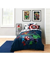 Saturday Park Marvel Invincible 100% Organic Cotton Full Sheet Set