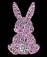 La Pop Art Women's Word Easter Bunny Short Sleeve T-shirt