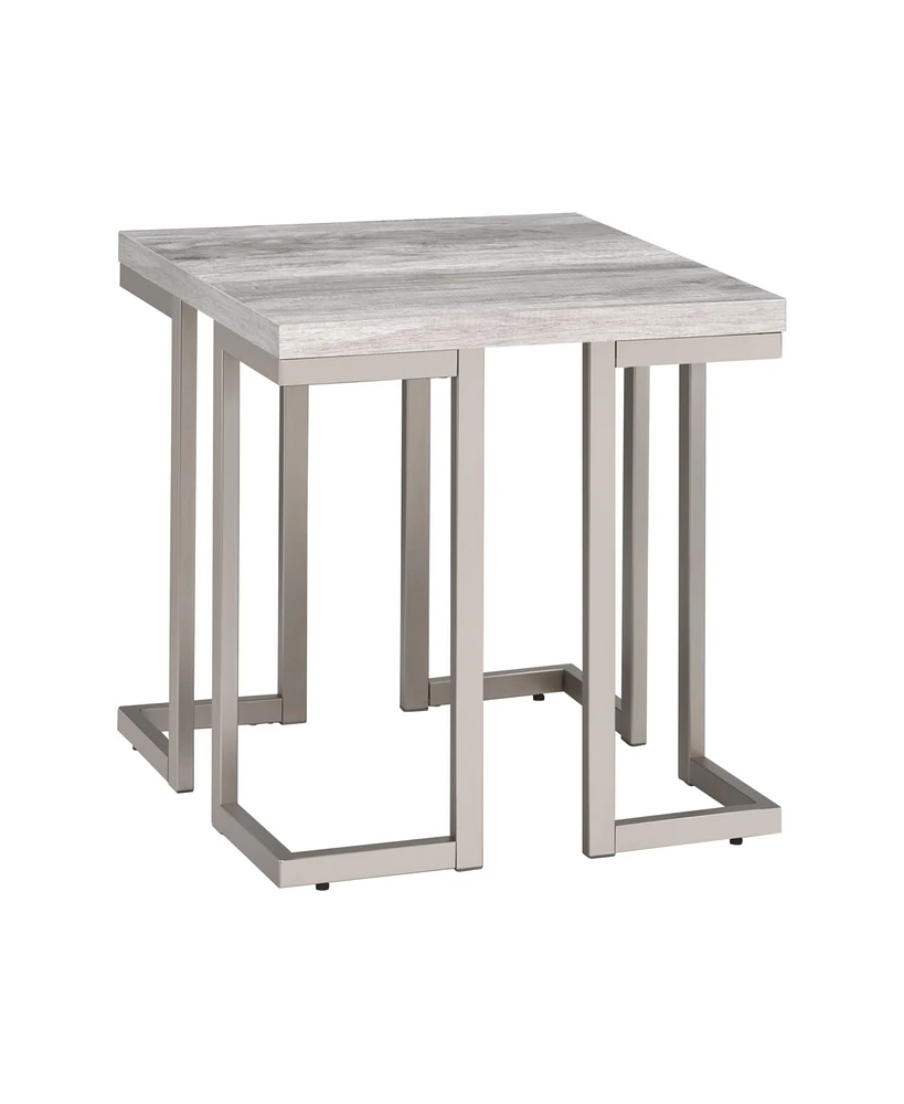 Steve Silver David 22" Modern Laminate Top End Table