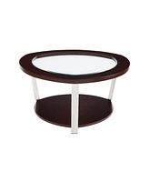 Steve Silver Duncan 35" Round Mixed Media Cocktail Table