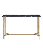 Steve Silver Daxton 47.25" Wide Faux Marble Sofa Table