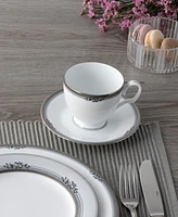 Noritake Laurelvale 4 Piece Saucer Set, Service for 4