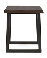 Steve Silver Jennings 22" Solid Wood Live Edge End Table