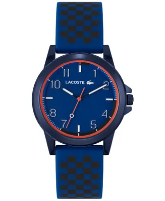 Lacoste Kids Rider and Checkered Print Silicone Strap Watch 36mm