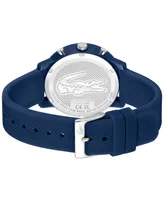 Lacoste Men's L 12.12. Chrono Navy Blue Silicone Strap Watch 43mm