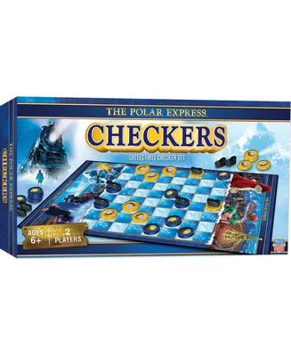 Masterpieces Polar Express Checkers Board Game for Families and Kids
