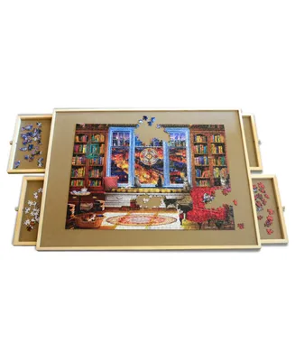 Masterpieces Puzzle Accessories - Wood Jigsaw Puzzle Table - 27"x35"