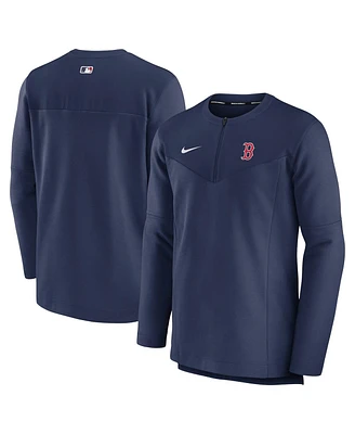 Men's Nike Navy Boston Red Sox Authentic Collection Game Time Performance Half-Zip Top