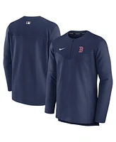 Men's Nike Navy Boston Red Sox Authentic Collection Game Time Performance Half-Zip Top
