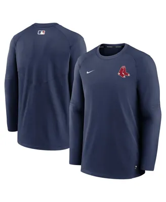 Men's Nike Navy Boston Red Sox Authentic Collection Logo Performance Long Sleeve T-shirt
