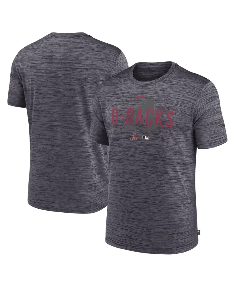 Men's Nike Heather Charcoal Arizona Diamondbacks Authentic Collection Velocity Performance Practice T-shirt