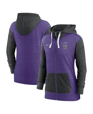 Women's Nike Purple Colorado Rockies Full-Zip Hoodie