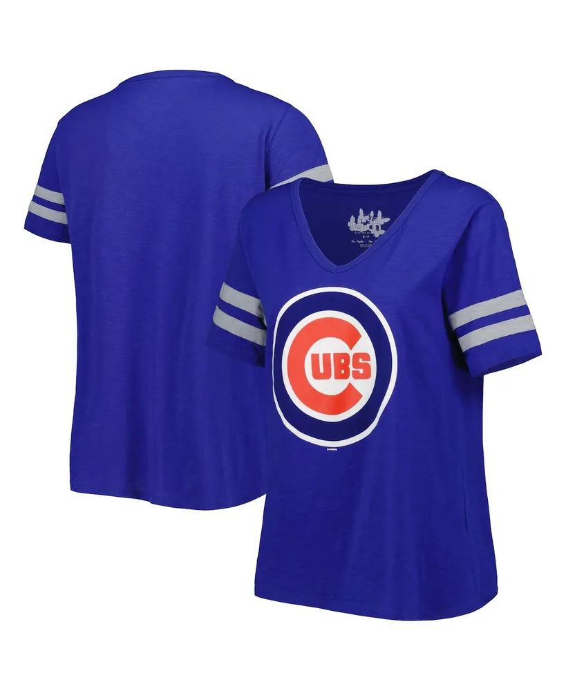 Touch Women's Royal Chicago Cubs Halftime Back Wrap Top V-Neck T-shirt -  Macy's