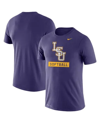 Men's Nike Purple Lsu Tigers Softball Drop Legend Performance T-shirt