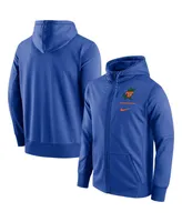 Men's Nike Royal Florida Gators Throwback Alternate Logo Stack Performance Full-Zip Hoodie