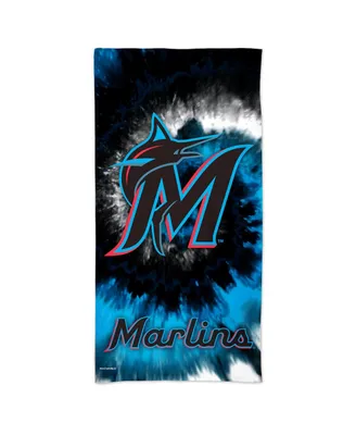 Wincraft Miami Marlins 60'' x 30'' Tie-Dye Spectra Beach Towel