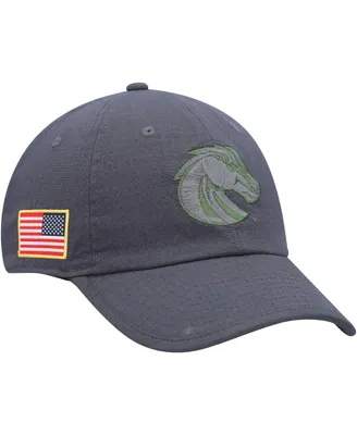 Men's Nike Charcoal Boise State Broncos Veterans Day Tactical Heritage86 Performance Adjustable Hat