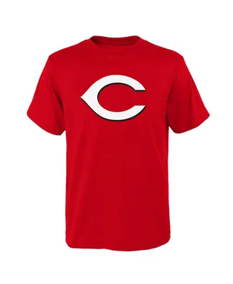 Big Boys and Girls Red Cincinnati Reds Logo Primary Team T-shirt