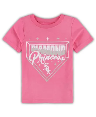 Toddler Girls Pink Chicago White Sox Diamond Princess T-shirt