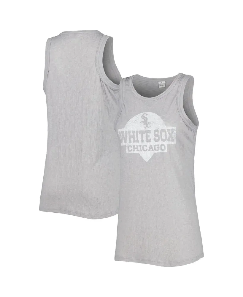 Women's Soft As A Grape Gray Chicago White Sox Tri-Blend Tank Top