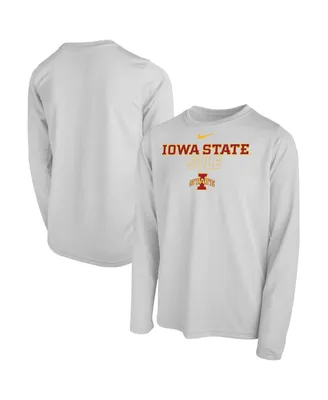 Big Boys and Girls Nike White Iowa State Cyclones Sole Bench T-shirt