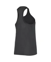 Women's Nike Anthracite Lsu Tigers Arch and Logo Classic Performance Tank Top